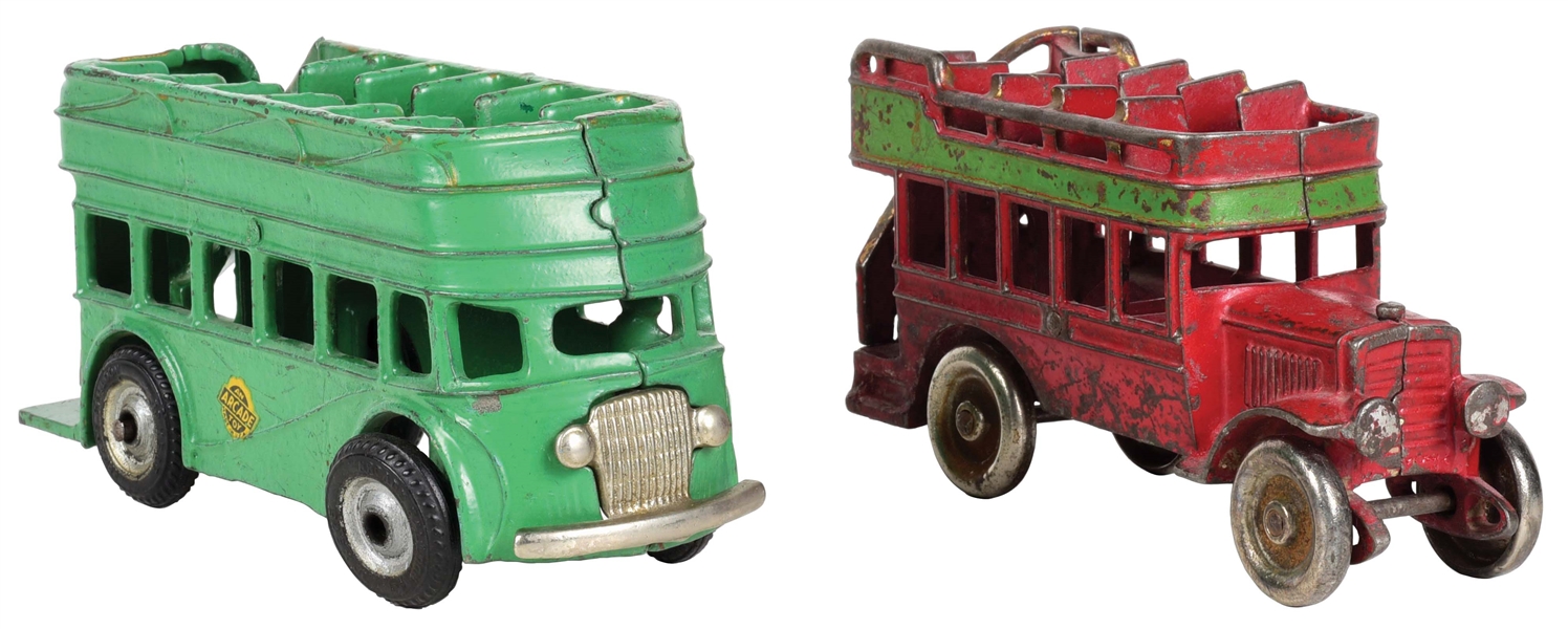 LOT OF 2: DOUBLE DECKER BUSES.