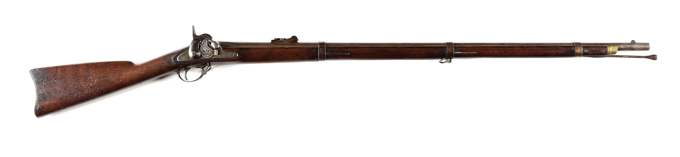 (A) U.S. SPRINGFIELD MODEL 1855 RIFLED PERCUSSION MUSKET.
