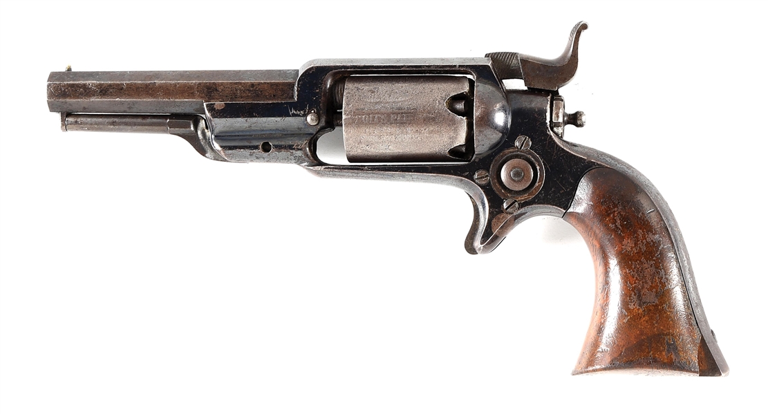 (A) FIRST YEAR COLT MODEL 1855 ROOT SIDEHAMMER PERCUSSION REVOLVER.