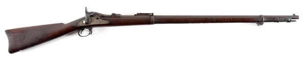 (A) US SPRINGFIELD MODEL 1888 TRAPDOOR RIFLE.