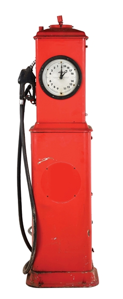 BENNETT MODEL #150 CLOCK FACE GAS PUMP.