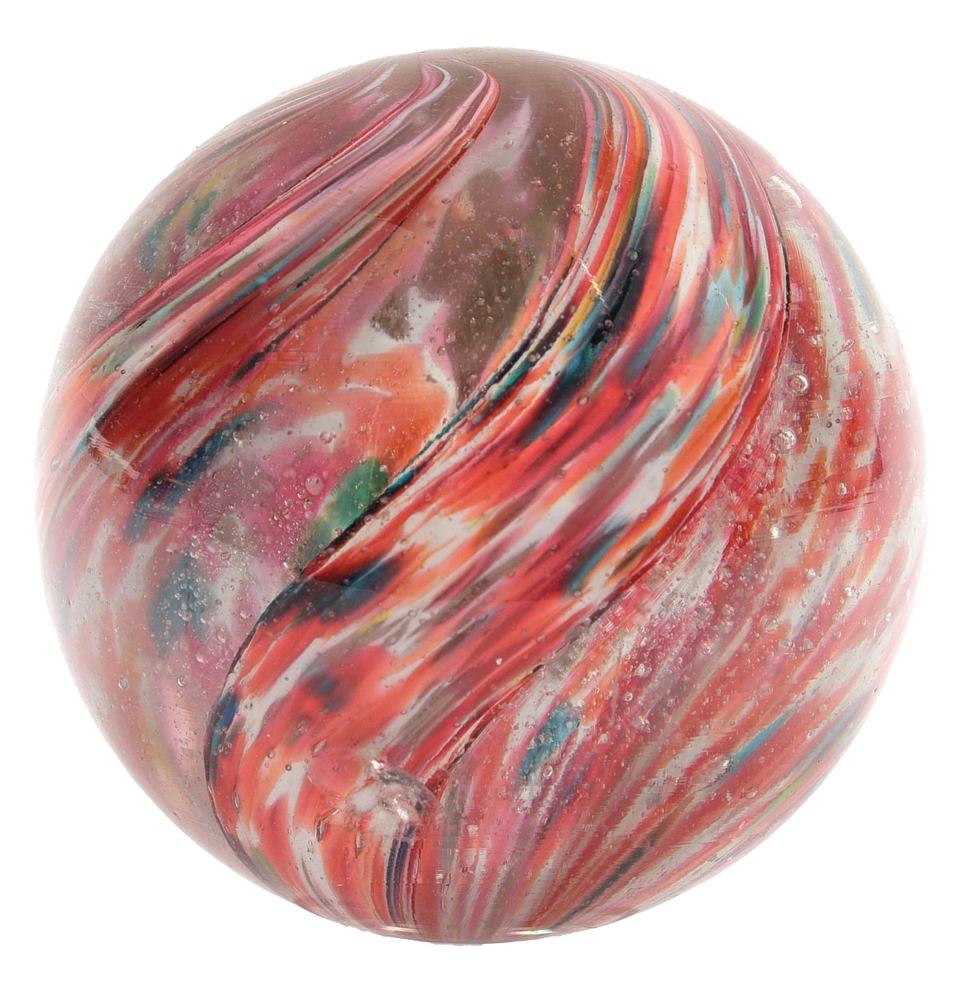 LARGE 4-LOBED ONIONSKIN MARBLE W/MICA.