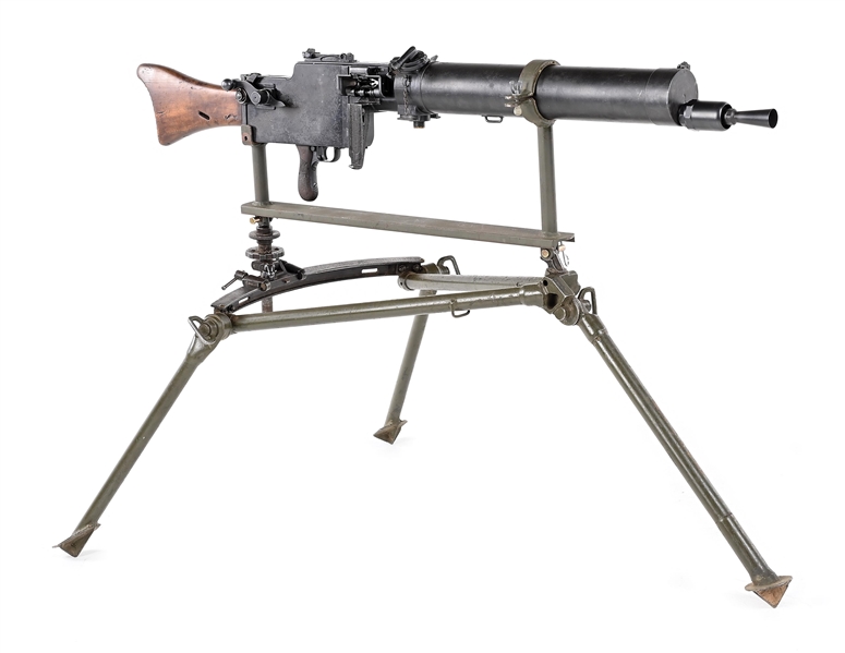 (N) CHARLES ERB REGISTERED MG 08/15 MACHINE GUN WITH BREN TRIPOD & ADAPTERS (FULLY TRANSFERABLE).