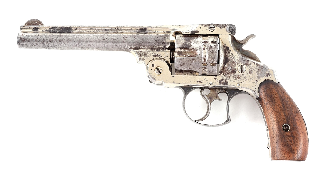 (A) EXTREMELY EARLY PLATED SMITH & WESSON 1ST MODEL DOUBLE ACTION REVOLVER