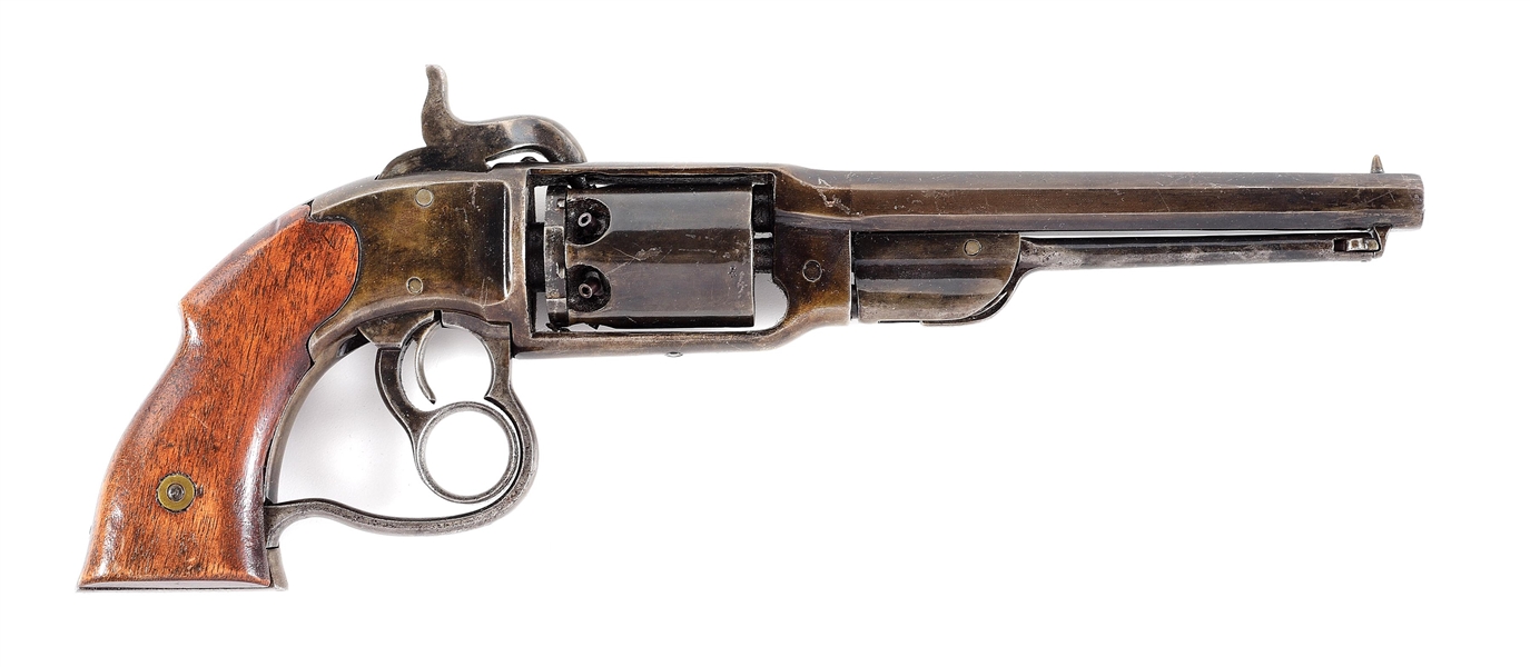 (A) SAVAGE NAVY MODEL PERCUSSION REVOLVER.