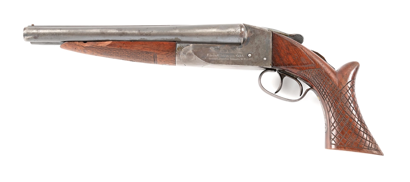 (N) ITHACA GUN CO. AUTO & BURGLAR 20 BORE SIDE BY SIDE SHOTGUN (ANY OTHER WEAPON).