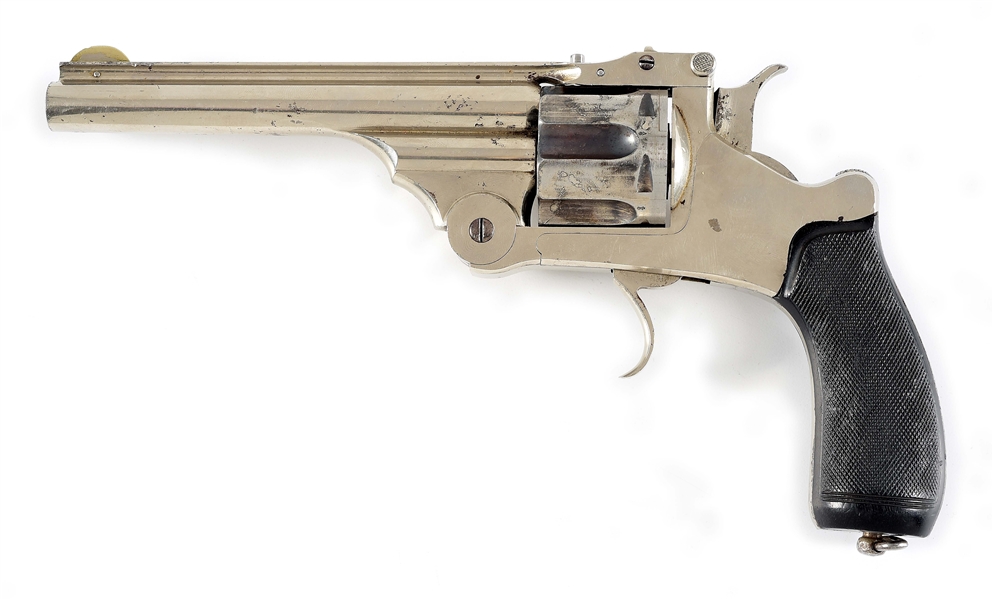 (C) A WELL DESIGNED BELGIAN DOUBLE ACTION REVOLVER MARKED FOR H. DICKINSON.