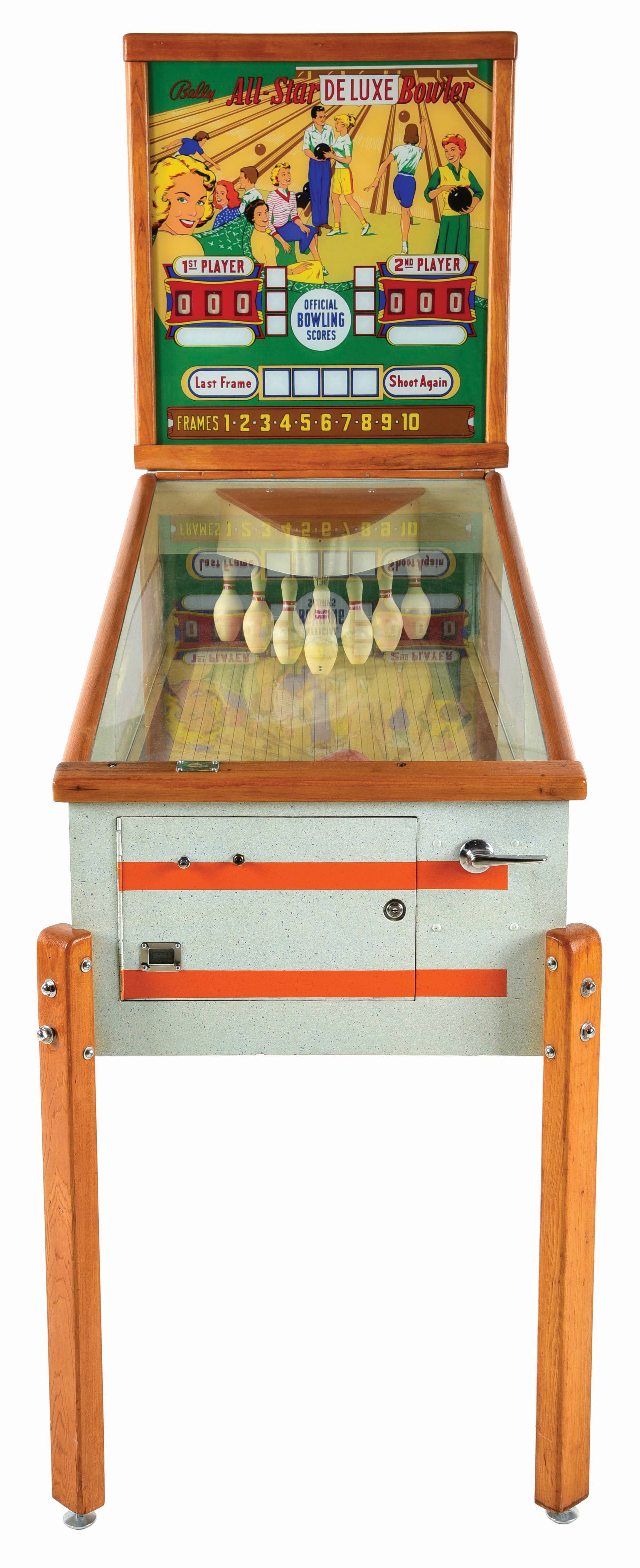 Lot Detail - 10¢ BALLY ALL-STARS DELUXE BOWLER ARCADE GAME.
