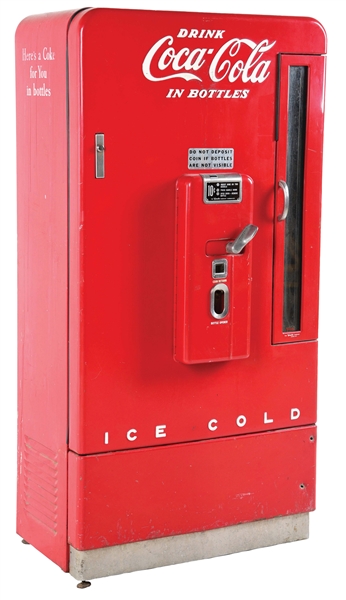 10¢ VENDO MODEL 110 COCA-COLA VENDING MACHINE.