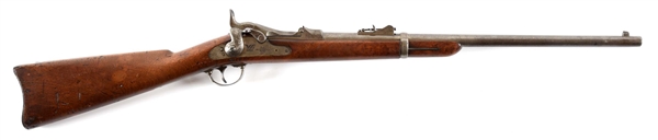 (A) US SPRINGFIELD MODEL 1879 TRAPDOOR CARBINE.