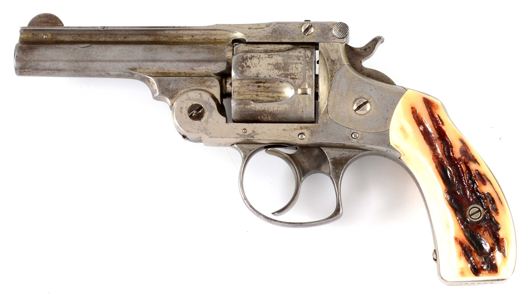 (A) SMITH & WESSON .38 3RD MODEL DOUBLE ACTION REVOLVER.