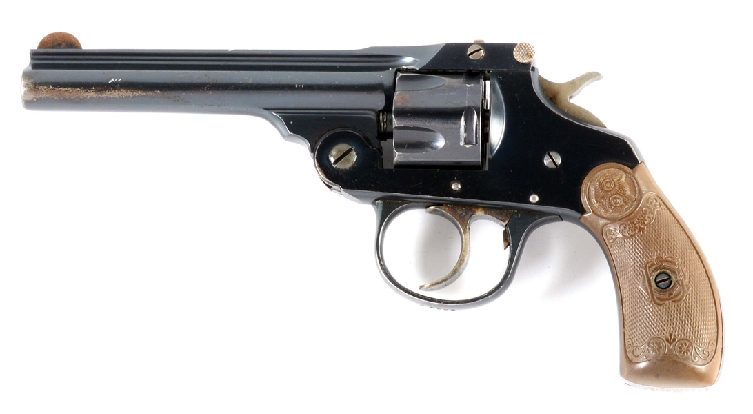 (C) IVER JOHNSON SAFETY AUTOMATIC DOUBLE ACTION REVOLVER.