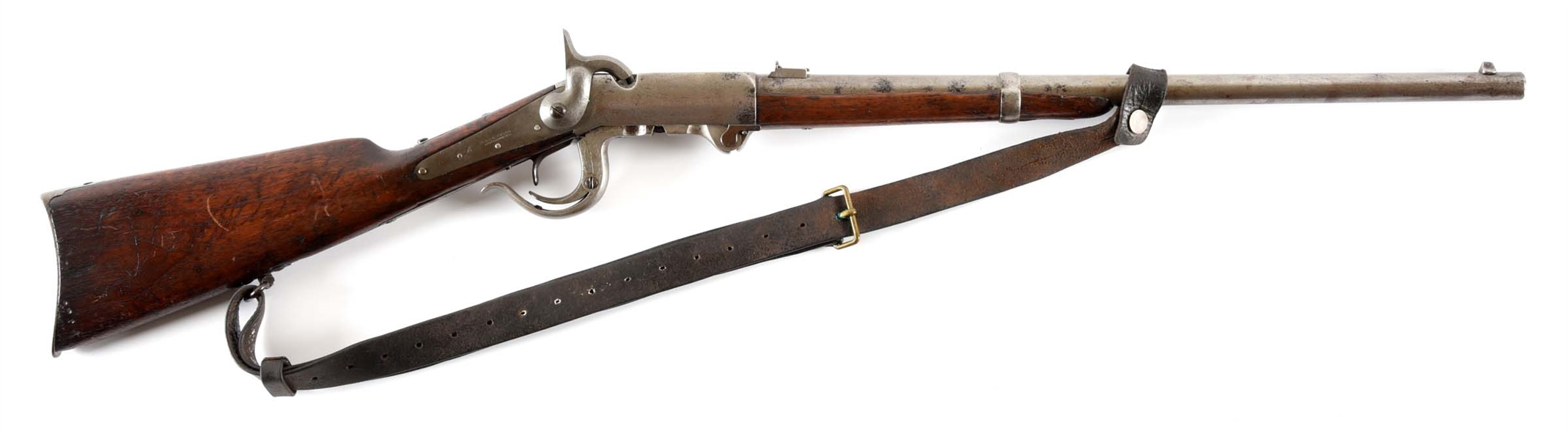 (A) 4TH MODEL BURNSIDE CARBINE WITH SLING.