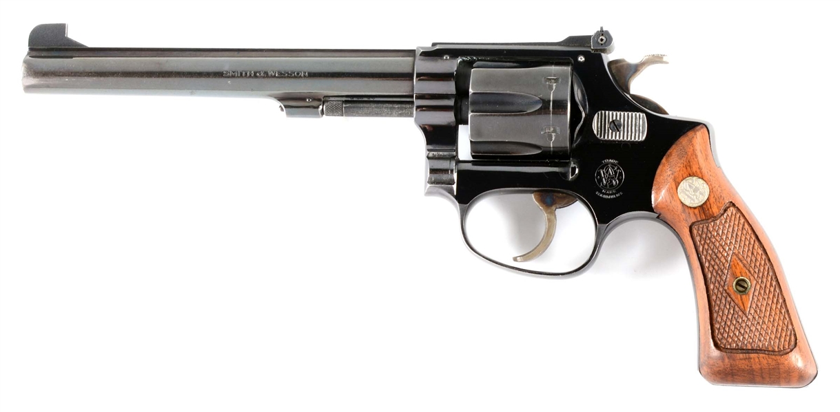 (M) SMITH & WESSON MODEL OF 1953 .22/.32 TARGET DOUBLE ACTION REVOLVER.