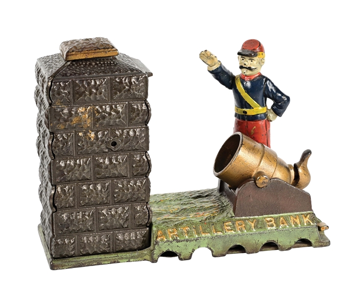 ARTILLERY BANK MECHANICAL BANK.