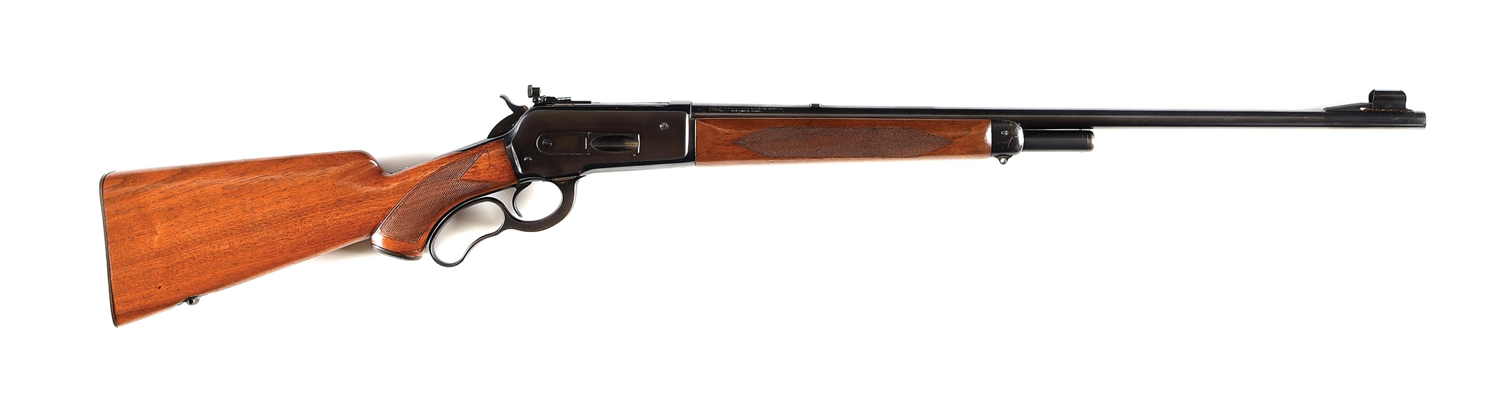 (C) HIGH CONDITION WINCHESTER MODEL 71 DELUXE LEVER ACTION RIFLE.