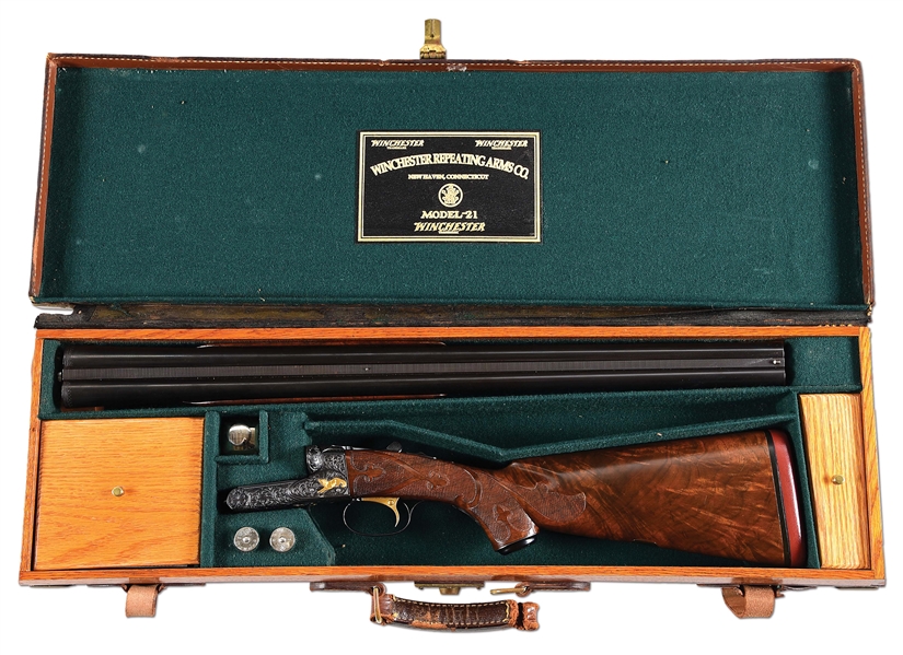 (C) UPGRADED WINCHESTER MODEL 21 SKEET SIDE BY SIDE SHOTGUN.