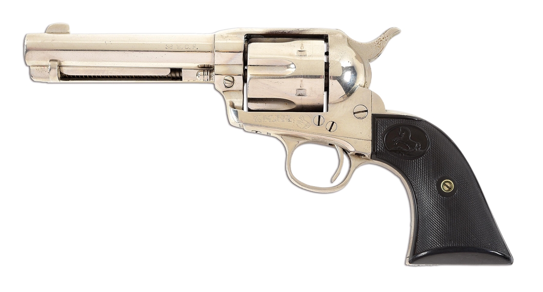 (C) COLT SINGLE ACTION ARMY REVOLVER IN .38-40.