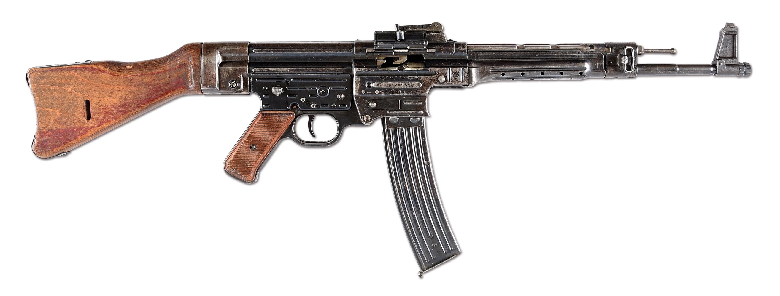 (N) GERMAN WORLD WAR II STEYR MP44 MACHINE GUN WITH ORIGINAL AMNESTY & STATE REGISTRATION PAPERWORK (CURIO & RELIC).