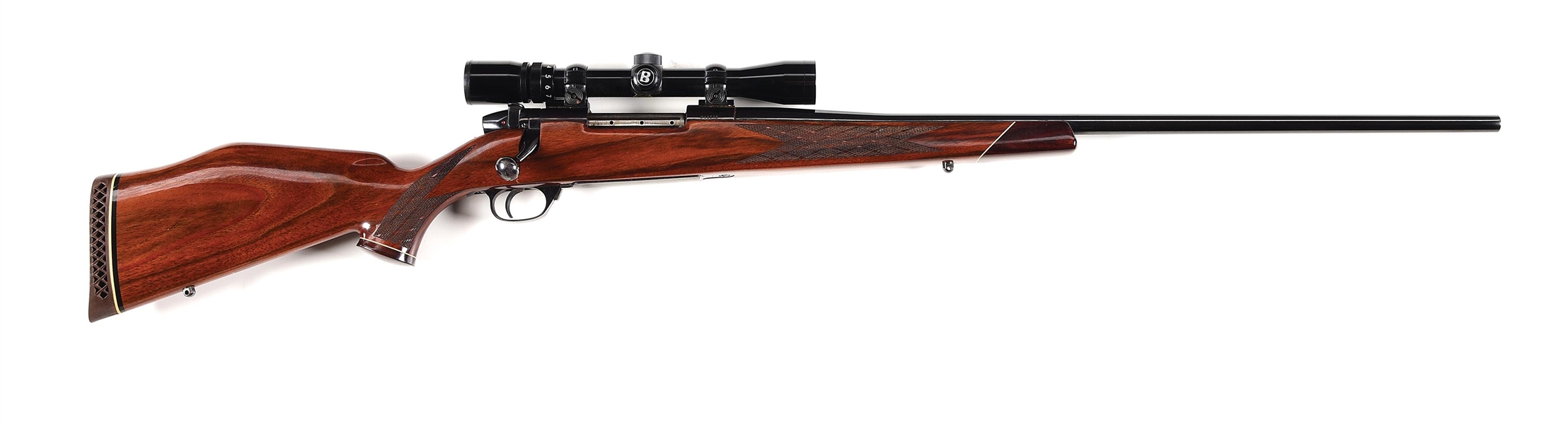 (C) GERMAN WEATHERBY MARK V BOLT ACTION RIFLE.