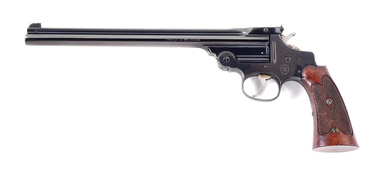 (C) THIRD MODEL SMITH & WESSON SINGLE SHOT PERFECTED TARGET PISTOL.