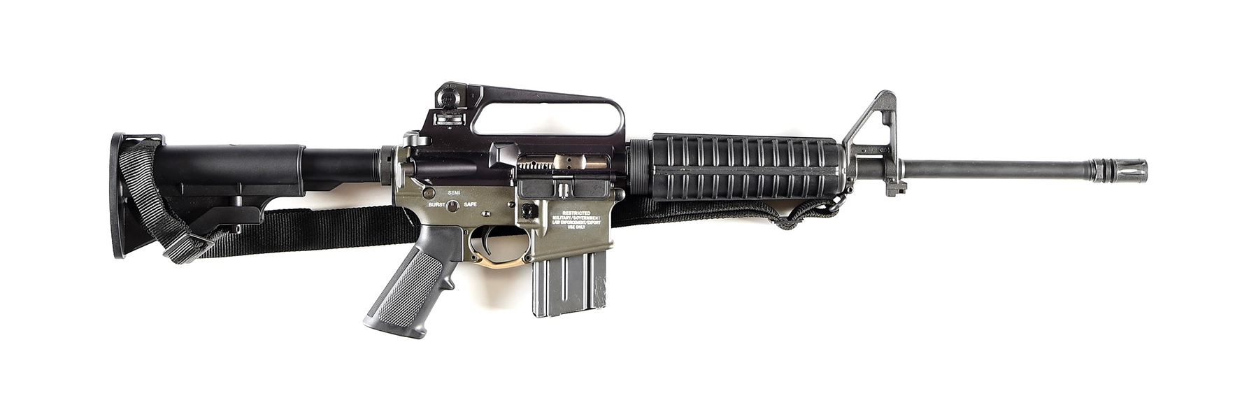 (C) COLT MARKED M16A2 SEMI-AUTOMATIC RIFLE, LOWER MARKED WITH BURST SELECTOR.