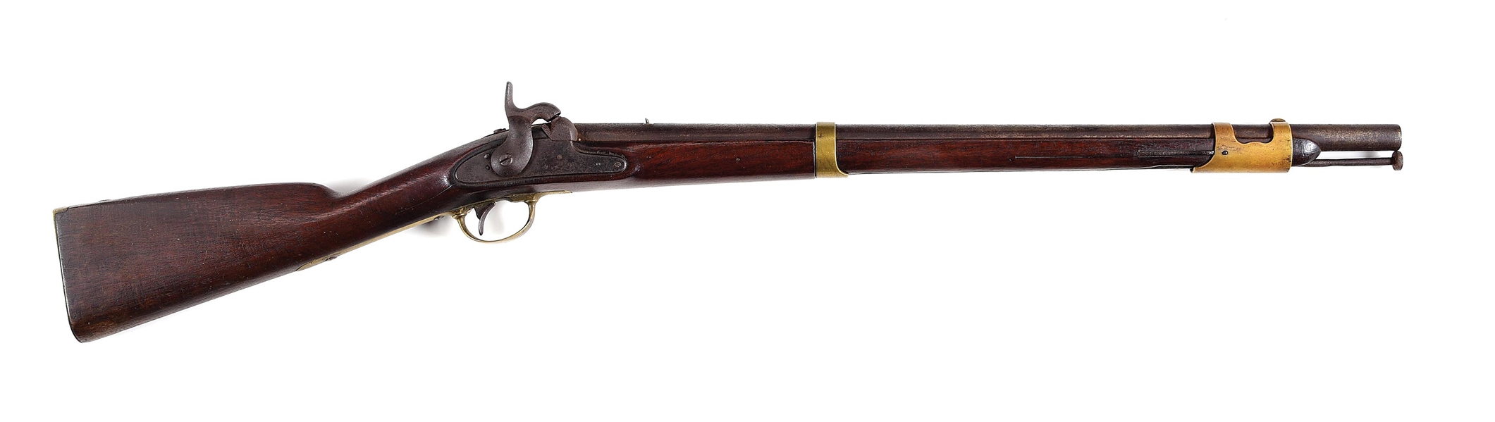 (A) MODIFIED RIFLED AND SIGHTED SPRINGFIELD 1847 CAVALRY MUSKETOON