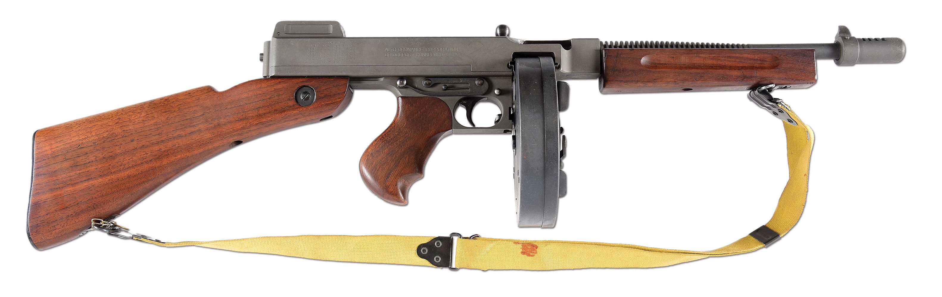 (N) AUTO ORDNANCE THOMPSON MODEL 1928A1 MACHINE GUN WITH ACCESSORIES (CURIO & RELIC).