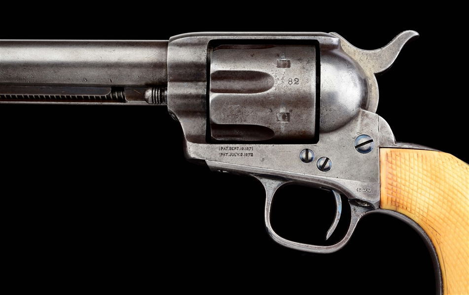 Lot Detail - (A) DOCUMENTED COLT SINGLE ACTION ARMY PINCH FRAME ...
