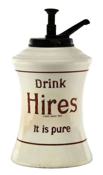 HIRES SYRUP DISPENSER.