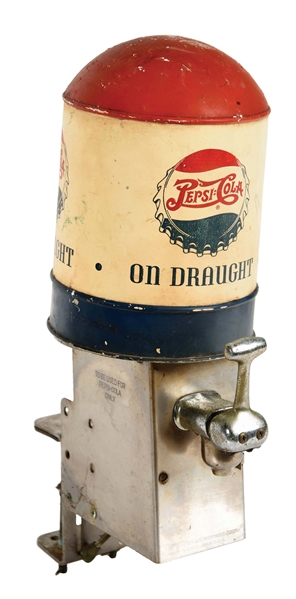 PEPSI-COLA ON DRAUGHT SYRUP DISPENSER.