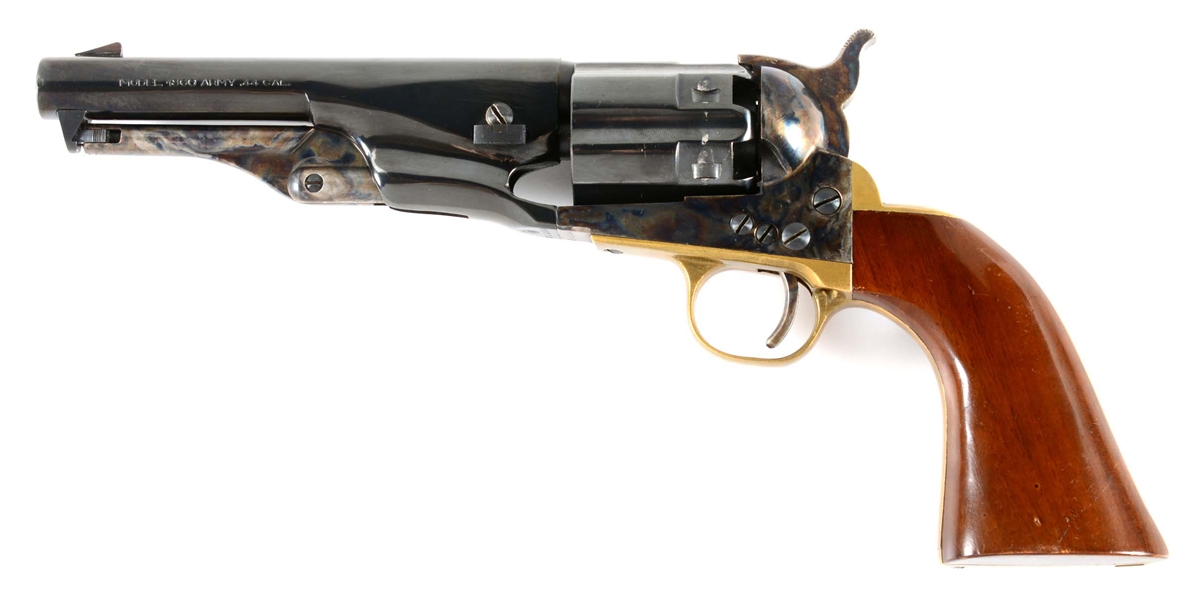 (A) SILE REPRODUCTION COLT MODEL 1860 FLUTED ARMY PERCUSSION REVOLVER.