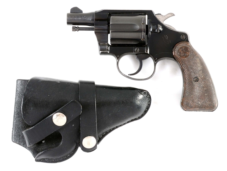 (M) COLT COBRA .38 SPECIAL DOUBLE ACTION REVOLVER WITH HOLSTER.