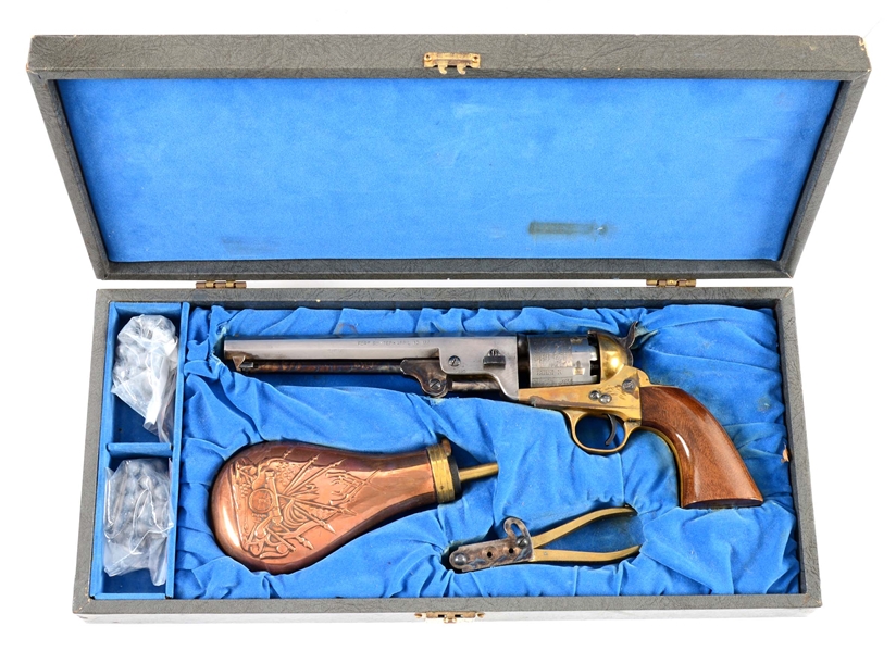 (A) CASED FORT SUMTER COMMEMORATIVE HAWES MODEL 1851 NAVY PERCUSSION REVOLVER.