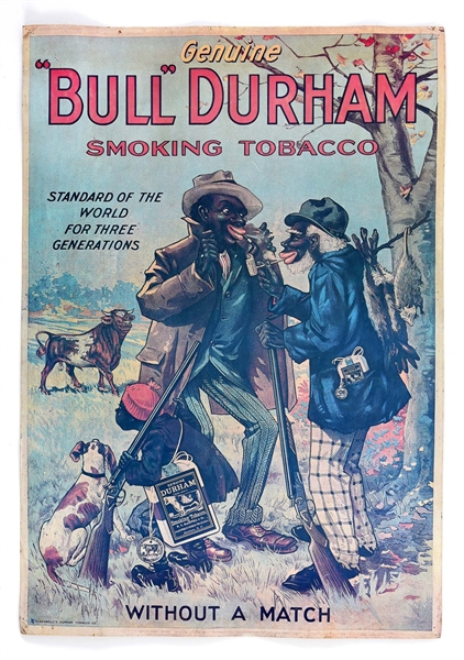 BULL DURHAM TOBACCO ADVERTISING PRINT.