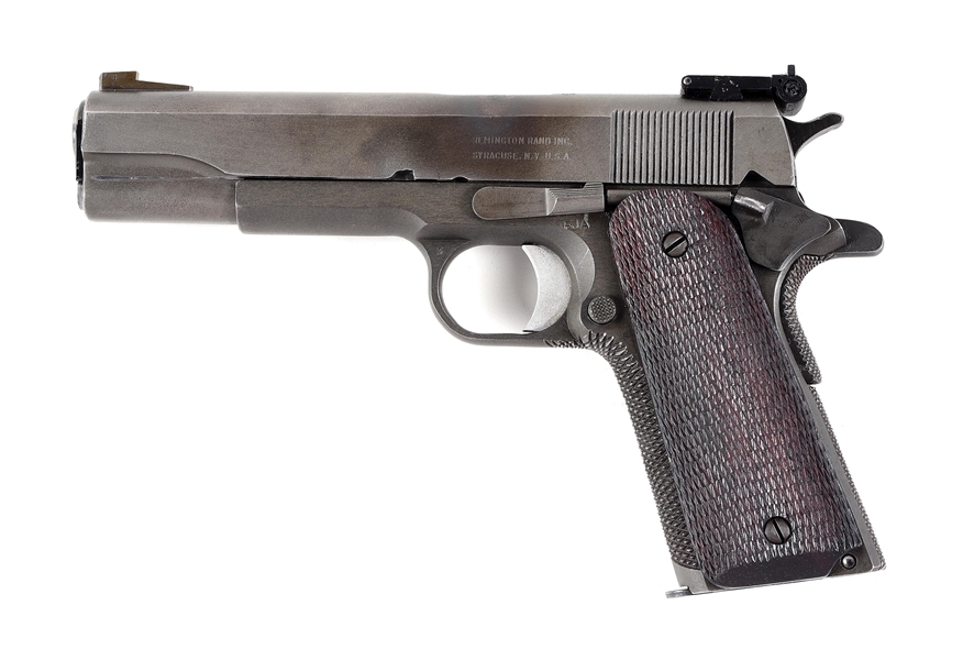 (C) REMINGTON RAND 1911A1 IN THE STYLE OF NATIONAL MATCH GUN (1944).