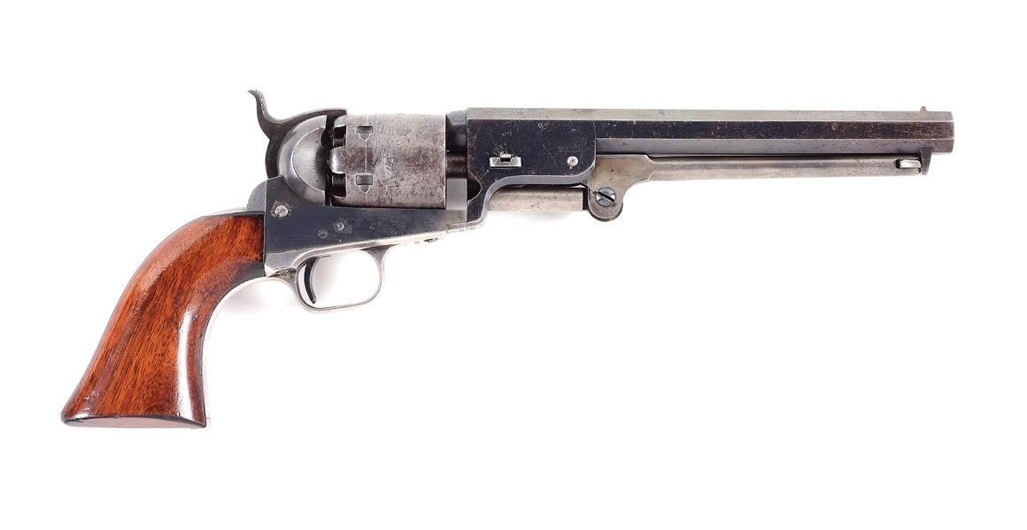 (A) ESPECIALLY FINE EARLY COLT MODEL 1851 THIRD MODEL NAVY PERCUSSION REVOLVER.