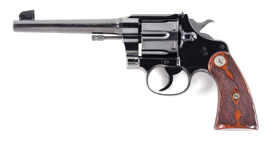 (C) COLT SHOOTING MASTER DOUBLE ACTION REVOLVER.