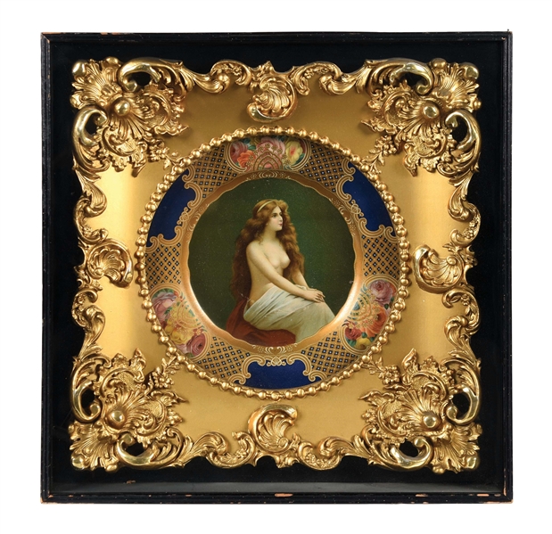 VIENNA TOPLESS ART PLATE BY THE WESTERN COCA-COLA BOTTLING CO.