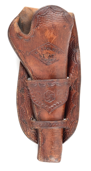 DOUBLE LOOP HOLSTER BY W. F. CHALMERS OF LANDER , WYOMING.