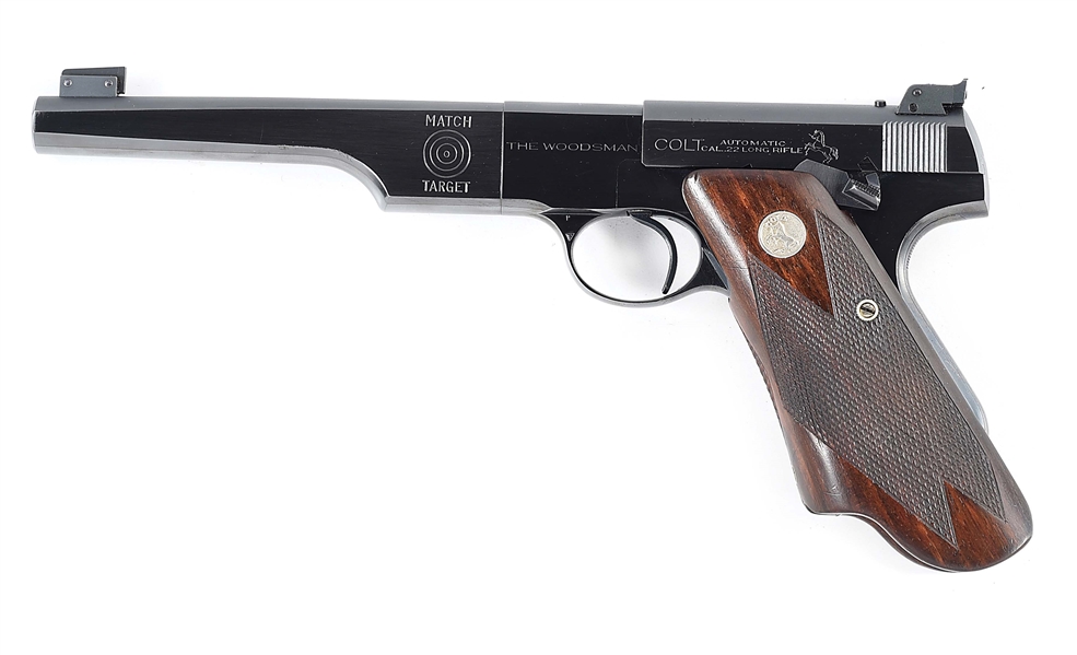 (C) EXCELLENT COLT WOODSMAN MATCH TARGET SEMI-AUTOMATIC PISTOL.