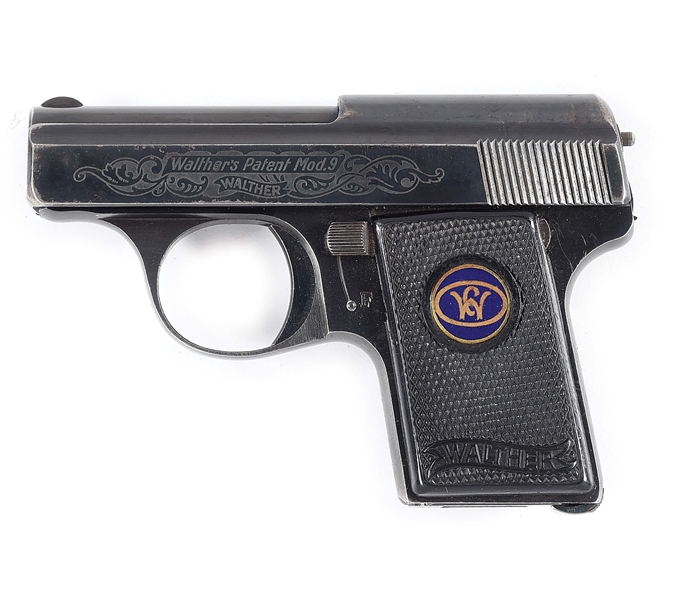 (C) WALTHER MODEL 9B .25 ACP SEMI-AUTOMATIC PISTOL.