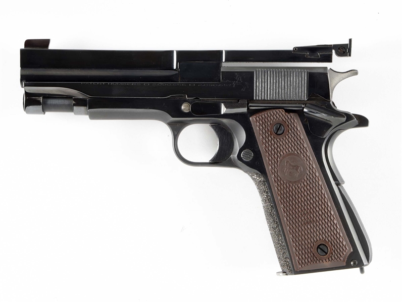 (C) INTERESTING .22 LR CONVERSION OF A COLT M1911A1 SEMI AUTOMATIC PISTOL.