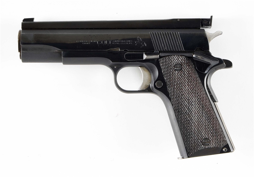(C) CUSTOMIZED COLT GOVERNMENT MODEL 1911 WITH .22 CONVERSION UNIT.