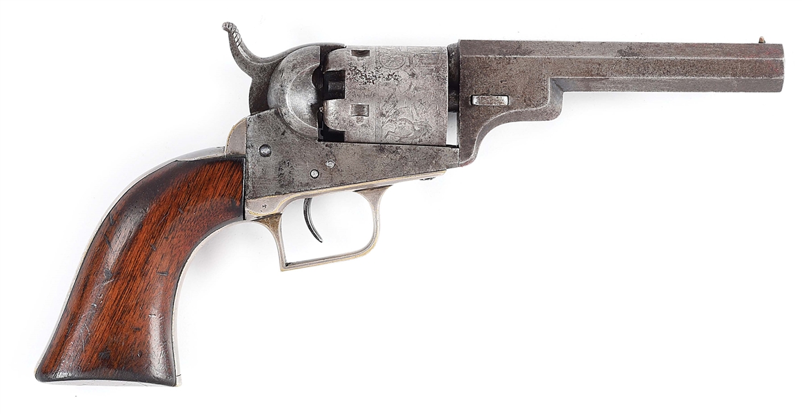 (A) CASED COLT MODEL 1848 BABY DRAGOON PERCUSSION REVOLVER.