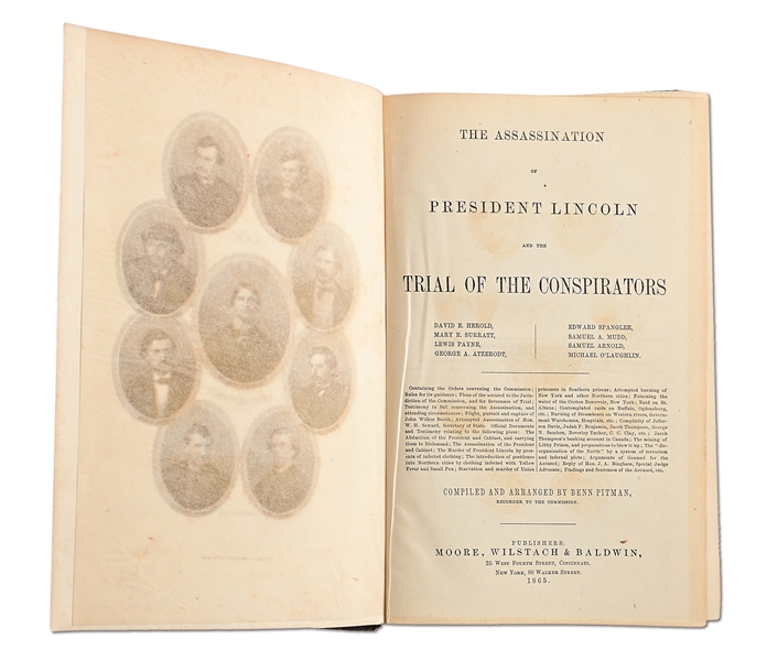 THE ASSASSINATION OF PRESIDENT LINCOLN AND THE TRIAL OF THE CONSPIRATORS SIGNED BY WILLIAM SEWARD AND HIS SONS, EX-LATTIMER.