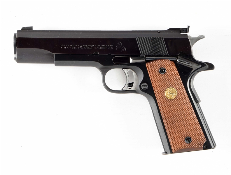 (C) COLT GOLD CUP NATIONAL MATCH SEMI AUTOMATIC .45 ACP PISTOL.