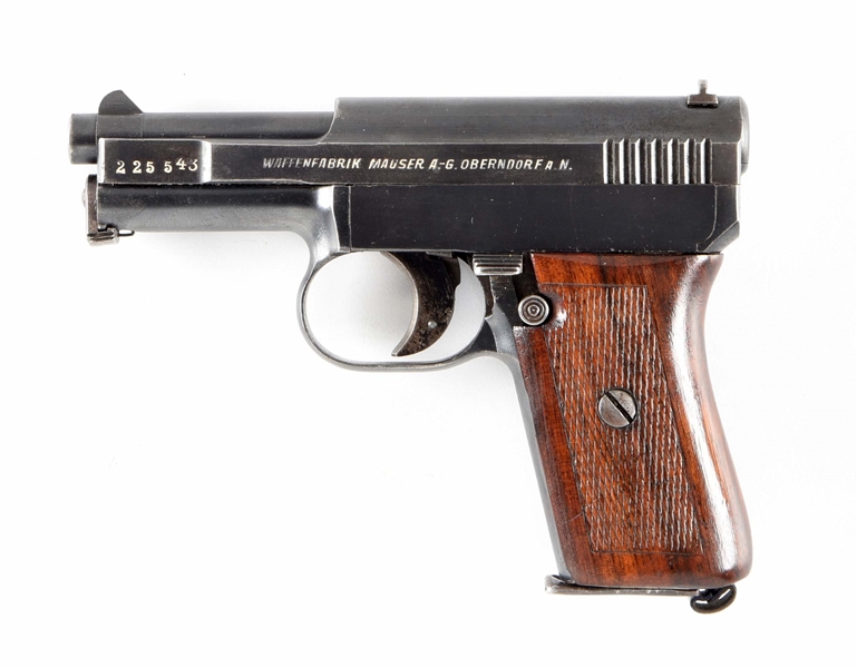 (C) MAUSER MODEL 1910 SEMI AUTOMATIC PISTOL.