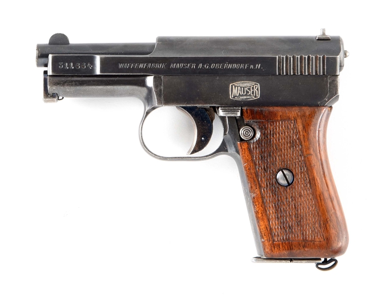 (C) MAUSER MODEL 1910 SEMI AUTOMATIC PISTOL.