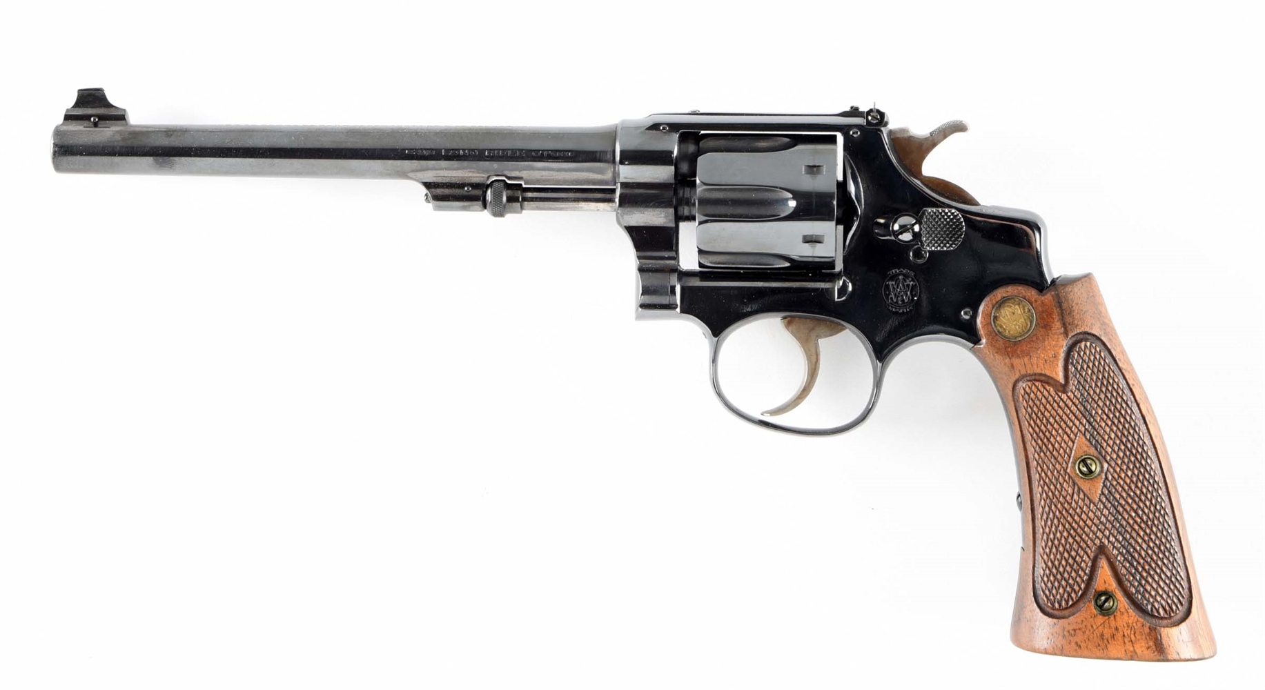 (C) SMITH & WESSON BEKEART MODEL DOUBLE ACTION REVOLVER.